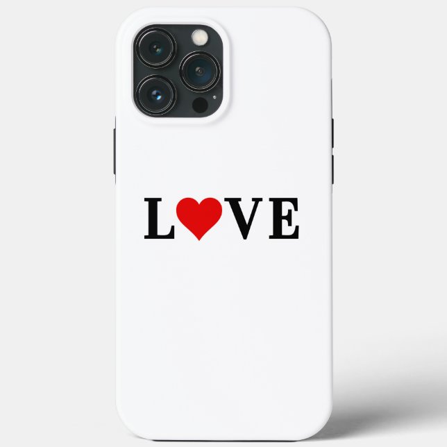Classic LOVE Motif Modern Elegant Case-Mate iPhone Case (Back)