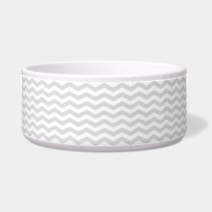 Classic Lt Grey White Thin Chevron Zig-Zag Pattern