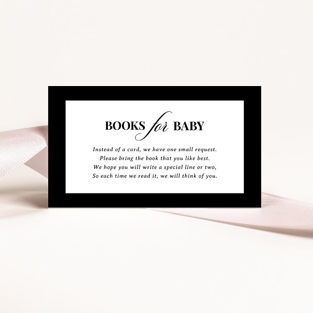 Classic Luxe | Black and White Books for Baby Enclosure Card (Creator Uploaded)