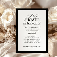 Classic Luxe | BRITISH Spelling Baby Shower