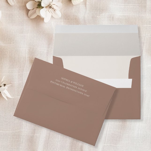 Classic Luxe | Elegant Neutral Mocha Taupe Envelope (Creator Uploaded)