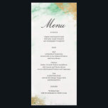 Classic Luxe Marble Wedding Menu<br><div class="desc">Display your delicious menu on these lovely cards - perfect size to place on each plate! This design features a luxurious marble background. Easily edit the food items! 


See all of our matching items in the Classic Luxe Marble collection!</div>