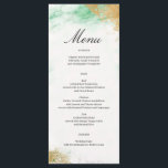 Classic Luxe Marble Wedding Menu<br><div class="desc">Display your delicious menu on these lovely cards - perfect size to place on each plate! This design features a luxurious marble background. Easily edit the food items! 


See all of our matching items in the Classic Luxe Marble collection!</div>