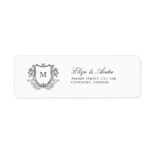 Classic Luxe Monogram Return Address Labels
