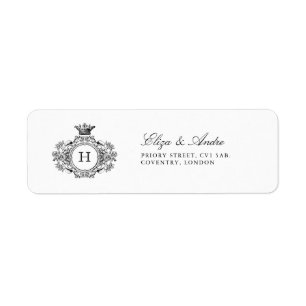 Classic Luxe Monogram Return Address Labels