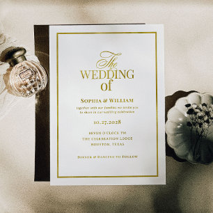 Classic Luxe White Wedding with Gold
