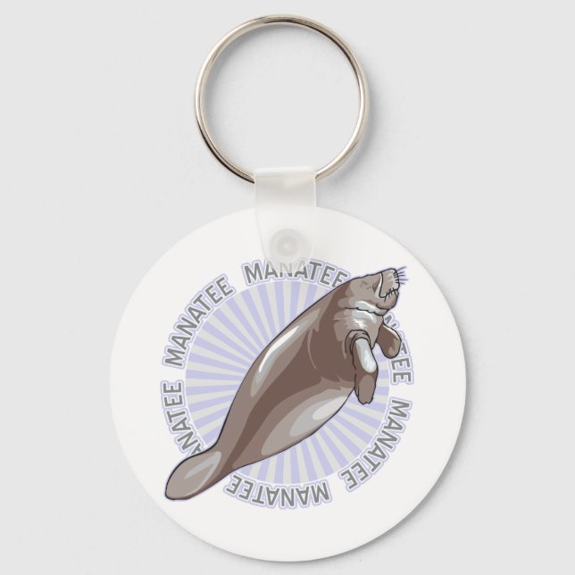 Classic Manatee Keychain (Front)