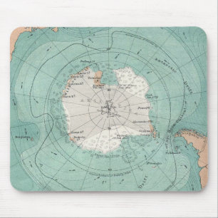 Classic map of Antarctica Mouse Pad