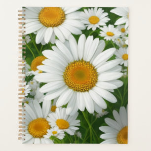 Classic marguerite motif blanc champs fleuris verd