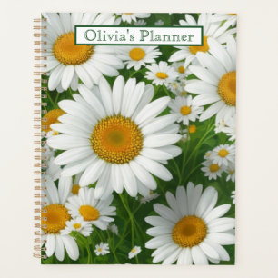 Classic marguerite motif blanc champs fleuris verd