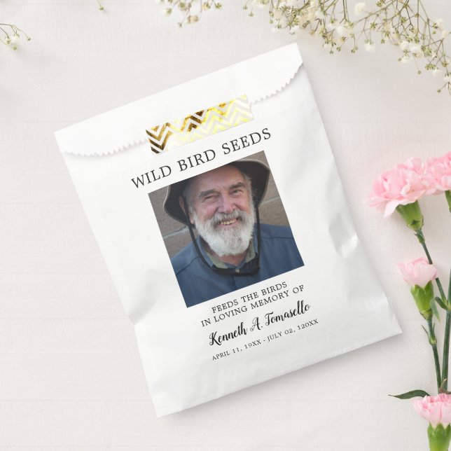 Classic Memorial Bird Seed Favour Bag (Sealed)