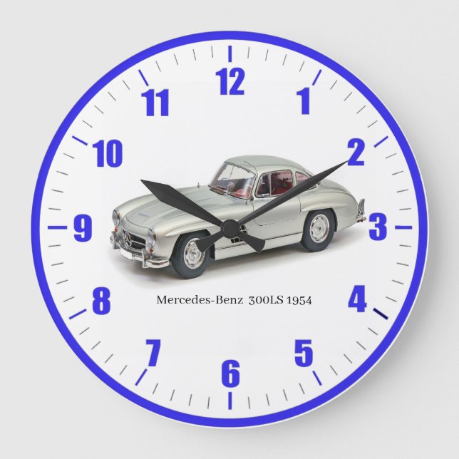 Classic Mercedes-Benz Acrylic Wall Clock (Front)