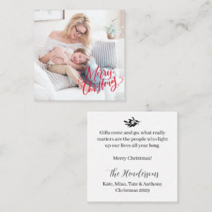 Classic Merry Christmas BUDGET Note Card