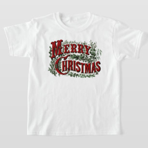 Classic "Merry Christmas" Kids T-Shirt