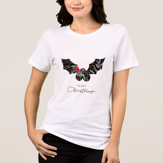 Classic Merry Christmas Tri-Blend Shirt (Front)