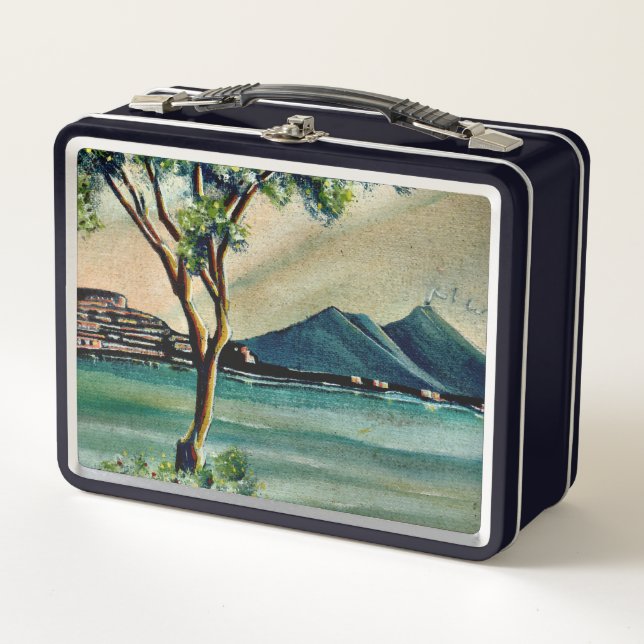 Classic Metal Lunch Box - Bay Of Naples, Italy (Devant)