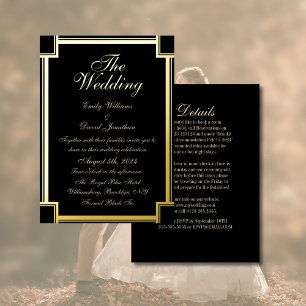 Classic Metallic Black and Gold Gothic 