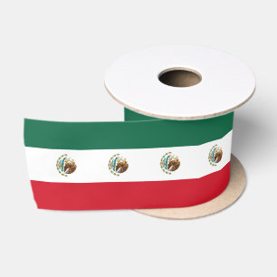 Classic Mexican Flag Satin Ribbon