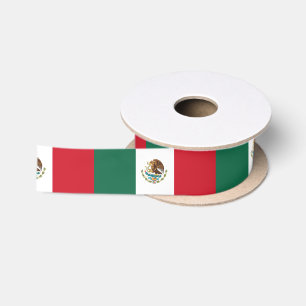 Classic Mexican Flag Satin Ribbon