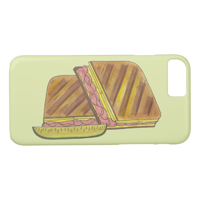 Classic Miami Cuban Sandwich Ham Pork Swiss Cheese Case-Mate iPhone Case (Back (Horizontal))