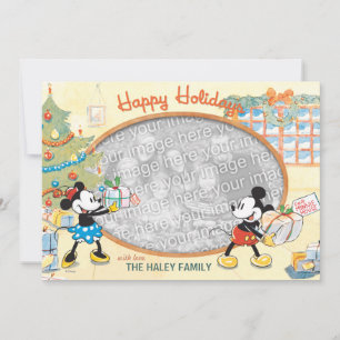 Classic Mickey and Minnie: Happy Holidays Card