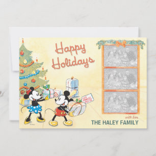 Classic Mickey and Minnie: Happy Holidays Card