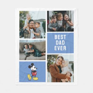 Classic Mickey   Best Dad Ever Fleece Blanket