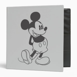 Classic Mickey Black and White Binder
