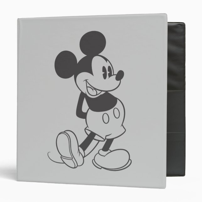 Classic Mickey | Black and White Binder (Front/Inside)