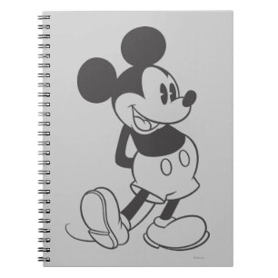 Classic Mickey   Black and White Notebook