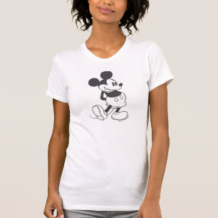 Classic Mickey   Black and White T-Shirt