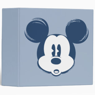 Classic Mickey   Blue Head Binder