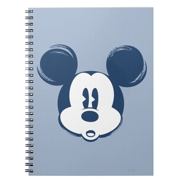 Classic Mickey | Blue Head Notebook (Front)