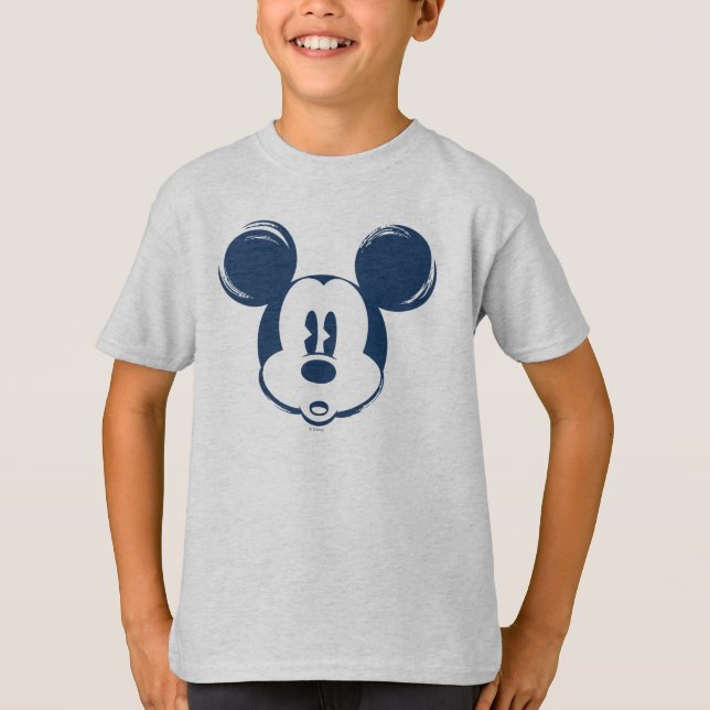 Classic Mickey | Blue Head T-Shirt (Front)