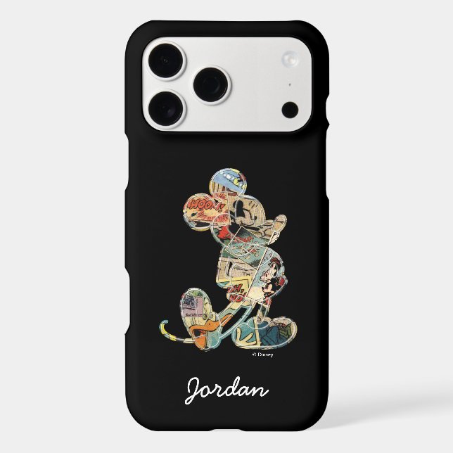 Classic Mickey | Comic Silhouette - Add Your Name (Back)