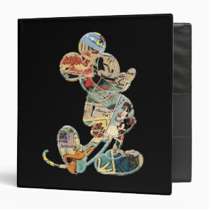 Classic Mickey Comic Silhouette Binder