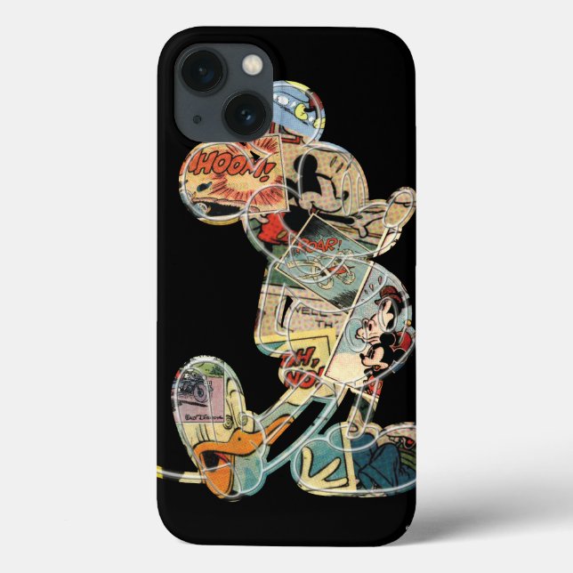 Classic Mickey | Comic Silhouette Case-Mate iPhone Case (Back)