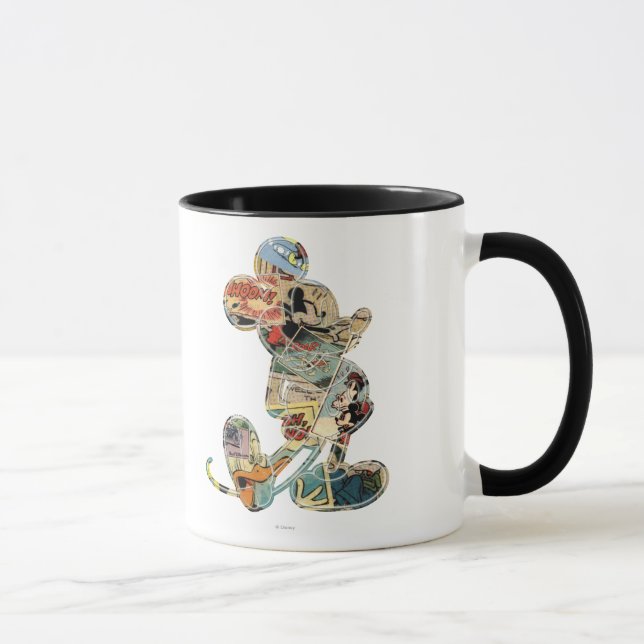 Classic Mickey | Comic Silhouette Mug (Right)