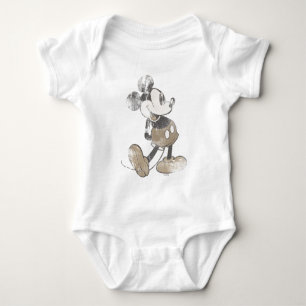 Classic Mickey   Distressed Baby Bodysuit