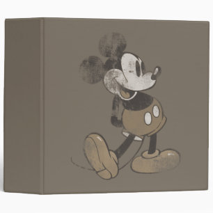 Classic Mickey Distressed Binder