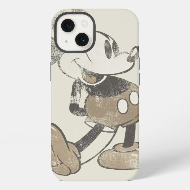 Classic Mickey | Distressed iPhone Case (Back)