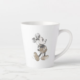 Classic Mickey   Distressed Latte Mug