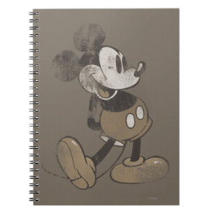 Classic Mickey   Distressed Notebook