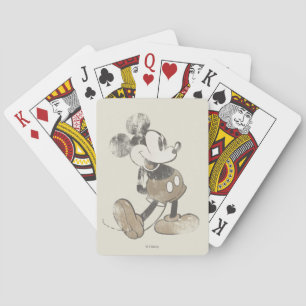 Classic Mickey   Distressed Playing Cards