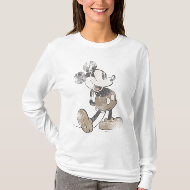 Classic Mickey | Distressed T-Shirt (Front)