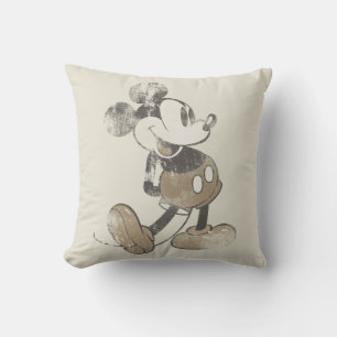 Classic Mickey Distressed Throw Pillow