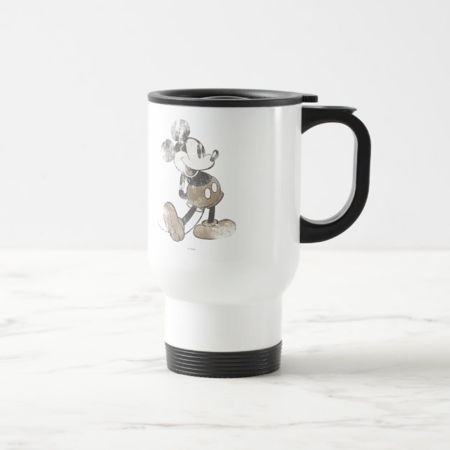 Classic Mickey | Distressed Travel Mug (Right)