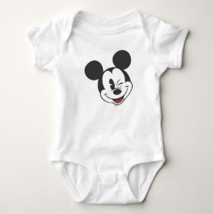 Classic Mickey   Head Tilt Wink Baby Bodysuit