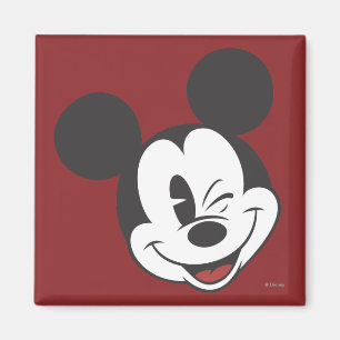 Classic Mickey Head Tilt Wink Magnet
