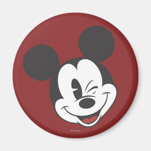 Classic Mickey Head Tilt Wink Magnet